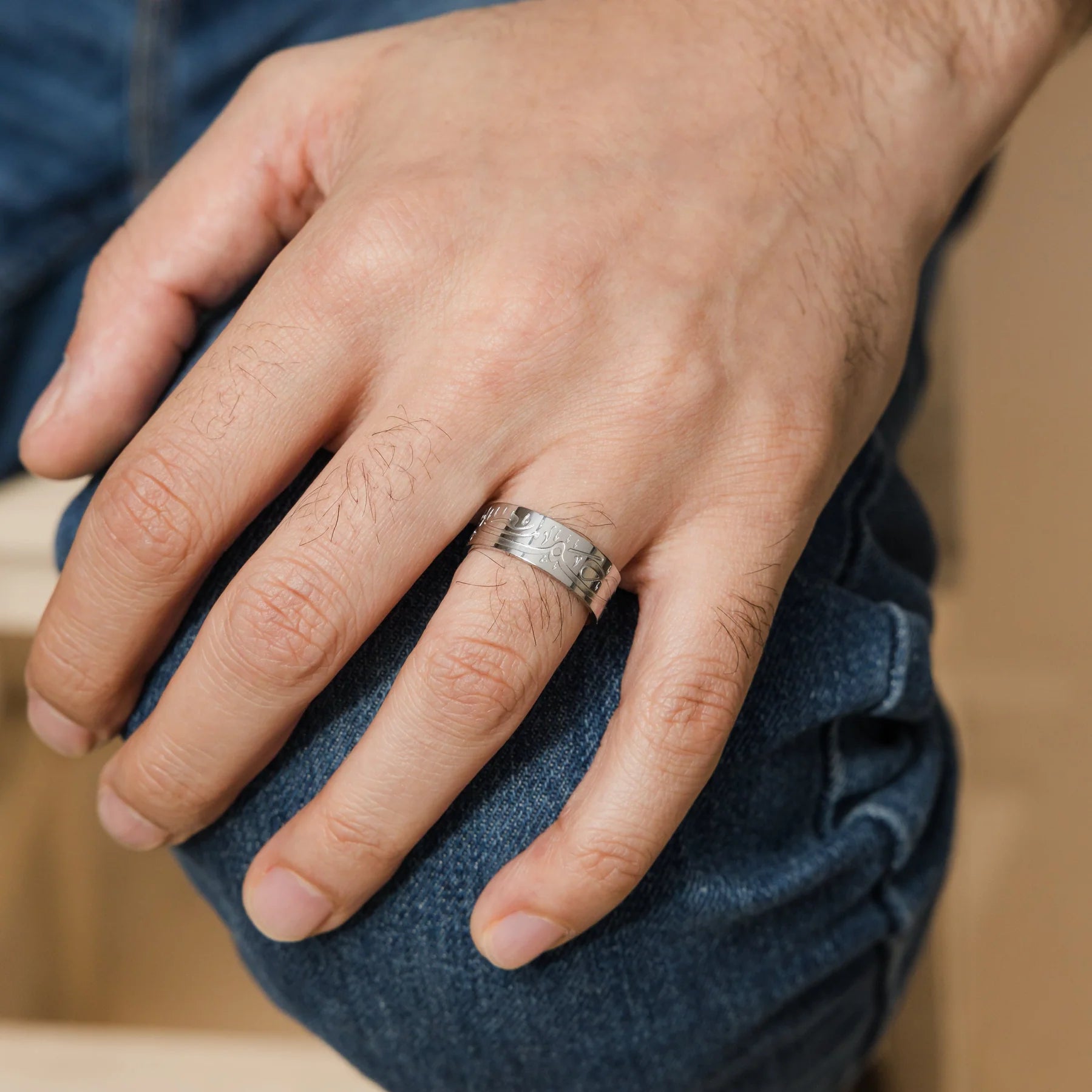 Alhamdulillah Ring: Symbol of Faith and Elegance - Men