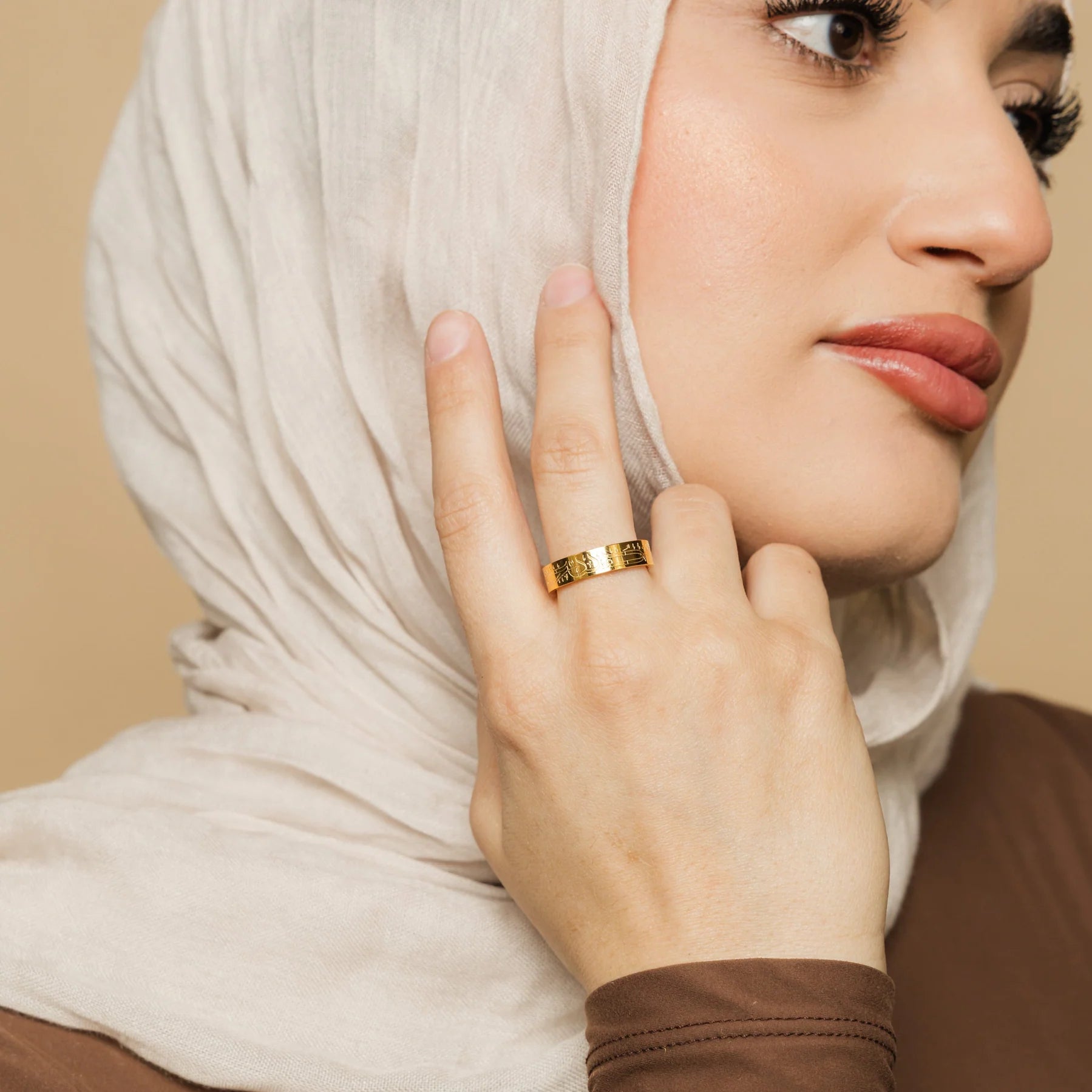 Alhamdulillah Ring: Symbol of Faith and Elegance - Women